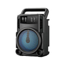 Coluna Bluetooth 3" GTS-1360 com Rádio FM e Luz LED